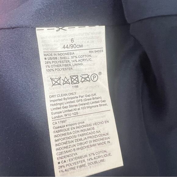 NWT Banana Republic Blue Italian Tweed Racerback Sleeveless Fit Flare Dress 6 - Picture 9 of 9